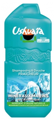 Ushuaïa Shampoing Douche Fraicheur Minéraux Marins 490 ml