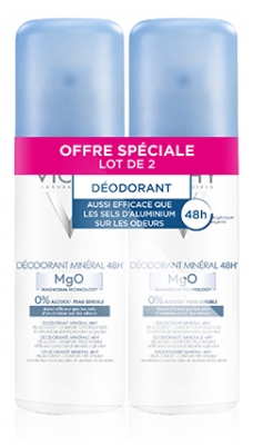 Vichy Dezodorant Mineralny 48H Zestaw 2 x 125 ml