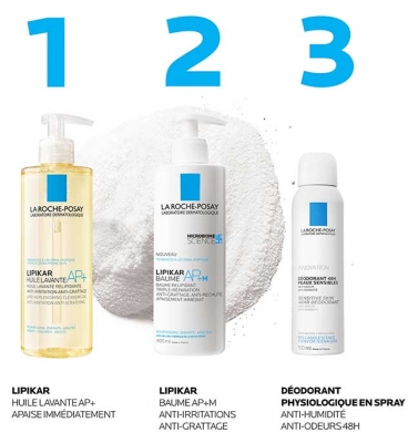 La Roche-Posay Déodorant Spray 48H Peaux sensibles Lot de 2 x 150 ml