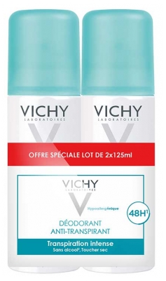 Vichy Desodorizante Antitranspirante Eficácia 48H Pack de 2 x 125 ml