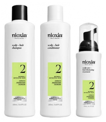 Nioxin Mini Anti-hårtabssæt System 2 Avanceret Hårtab Naturligt Hår