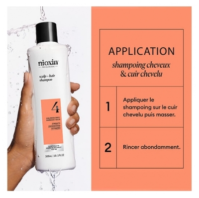 Nioxin Shampoing System 4 Chute Avancée Cheveux Abîmés/Colorés Nioxin 300ml