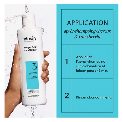 Nioxin Après-shampoing System 3 Chute Modérée Cheveux Abîmés/Colorés Nioxin 300ml
