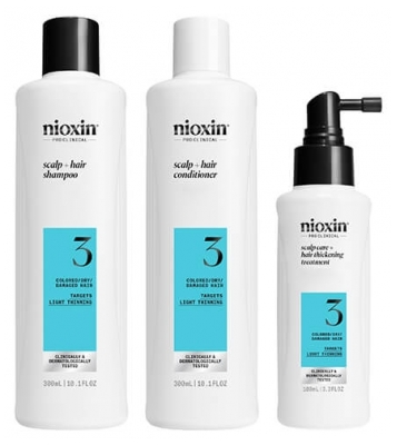 Nioxin Zestaw przeciw wypadaniu System 3 Umiarkowane wypadanie Włosy zniszczone/farbowane