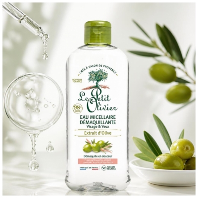 Le Petit Olivier Mizellen-Reinigungswasser mit Oliven-Extrakt 400 ml