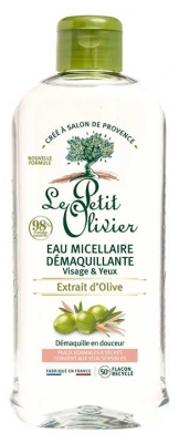 Le Petit Olivier Eau Micellaire Démaquillante Extrait d'Olive 400 ml