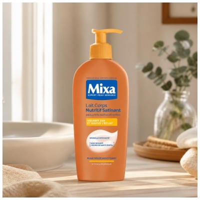 Mixa Satin Glans Nærende Bodylotion 250 ml