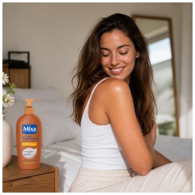 Mixa Satin Glans Nærende Bodylotion 250 ml