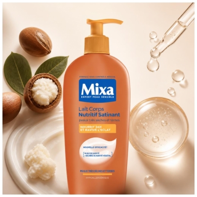 Mixa Satinerande Närande Kroppsmjölk 250 ml