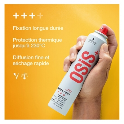 Schwarzkopf Spray Vaporisateur Fixation Forte Freeze Pump OSIS+ Schwarzkopf Pro