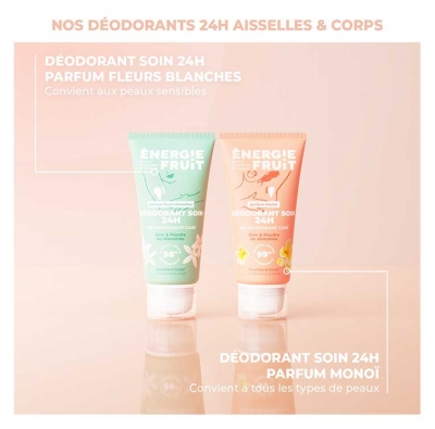 Energie Fruit Déodorant Soin 24H Parfum Monoï 50 ml
