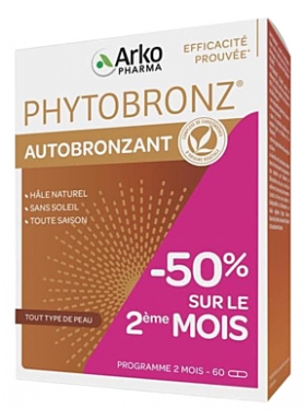 Arkopharma Phytobronz Autobronzant 60 Gélules