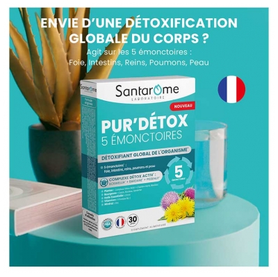 Santarome Pur'Détox 5 Émonctoires 30 Gélules