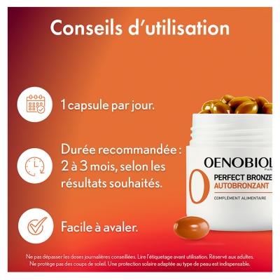 Oenobiol Perfect Bronze Autobronzant Lot de 2 x 30 Capsules
