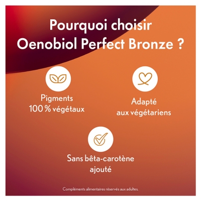 Oenobiol Perfect Bronze Autobronzant Peau Claire Lot de 2 x 30 Capsules