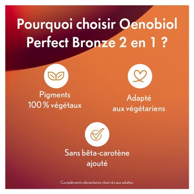Oenobiol Perfect Bronze Solaire 2en1 Lot de 2 x 30 Capsules