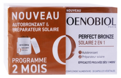 Oenobiol Perfect Bronze Solaire 2en1 Lote de 2 x 30 Cápsulas