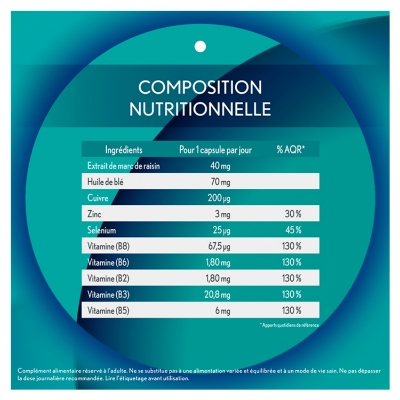 Oenobiol Hair Expert Fortifiant Anti-Âge Cheveux Dévitalisés Lot de 2 x 30 Capsules