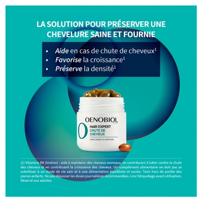 Oenobiol Hair Expert Chute de Cheveux 60 Capsules