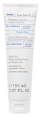 Korres Yaourt Grec Crème Nettoyante Moussante Probiotiques 150 ml