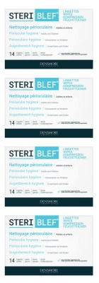 Densmore Steriblef Lingettes Stériles Lot de 4 x 14 Lingettes