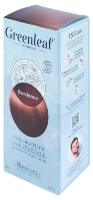 Greenleaf 100% Bio Barva na vlasy 100 g - Barva: Bordeaux