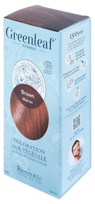Greenleaf Coloration 100% Biologique 100 g - Coloration : Marron