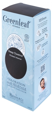 Greenleaf 100% Økologisk Hårfarve 100 g - Farve: Intens kastanje