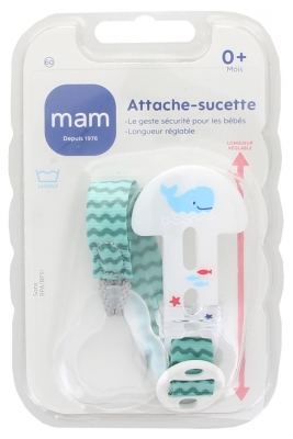 MAM Attache-Sucette Universel Tous Âges - Modèle : Baleine