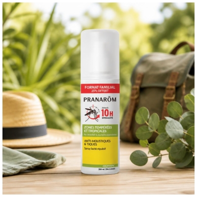 Pranarôm Aromapic Spray Lactado Anti-Mosquitos & Carraças Zonas Temperadas e Tropicais 200 ml