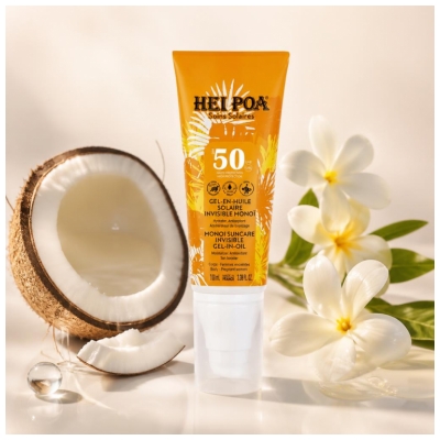 Hei Poa Unsichtbares Solar Gel-in-Öl SPF50 100 ml