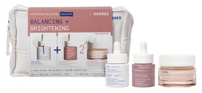 Korres Apothecary Wild Rose Balance + Brighten Kit