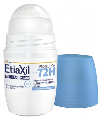 Etiaxil Déodorant Anti-Transpirant Protection 72H Roll-On Lot de 2 x 50 ml