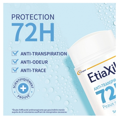 Etiaxil Déodorant Anti-Transpirant Protection 72H Stick 40 ml