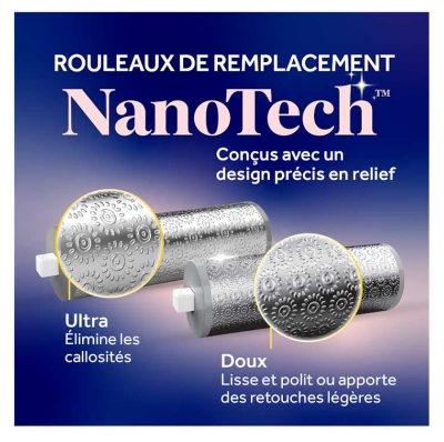 Scholl Pedi Perfect Râpe Électrique + 2 Rouleaux Recharges Nano Tech