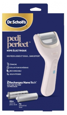 Scholl Pedi Perfect Râpe Électrique + 2 Rouleaux Recharges Nano Tech