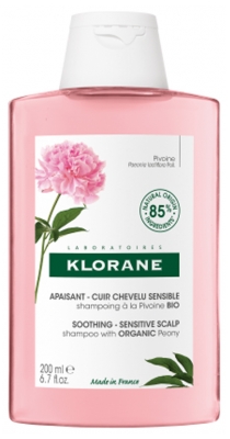 Klorane Lugnande Shampoo med Ekologisk Pion för Känslig Hårbotten 200 ml