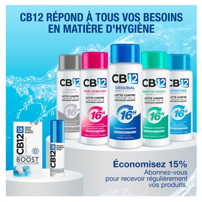 CB12 Boost Strong Mint 10 Gommes à Mâcher