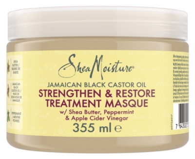 SheaMoisture Maska za krepitev in revitalizacijo z jamajškim črnim ricinusovim oljem 355 ml