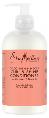 SheaMoisture Kokos in hibiskus Balzam za kodre in sijaj 384 ml