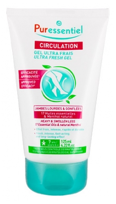 Puressentiel Cirkulacija Ultra Svež Gel s 17 Eteričnimi Olji 125 ml