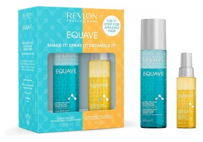 Revlon Professional Equave Soin Démêlant Instantané Hydratant 200 ml + Soin Démêlant Instantané Protection Solaire 100 ml