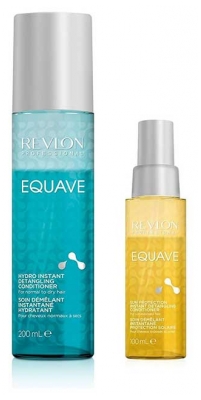 Revlon Professional Equave Soin Démêlant Instantané Hydratant 200 ml + Soin Démêlant Instantané Protection Solaire 100 ml