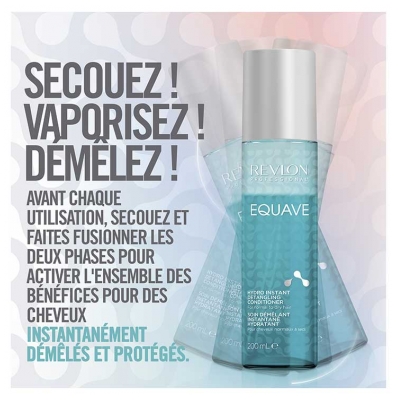 Revlon Professional Equave Soin Démêlant Instantané Hydratant 200 ml + Soin Démêlant Instantané Protection Solaire 100 ml