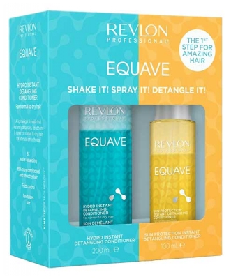Revlon Professional Equave Soin Démêlant Instantané Hydratant 200 ml + Soin Démêlant Instantané Protection Solaire 100 ml