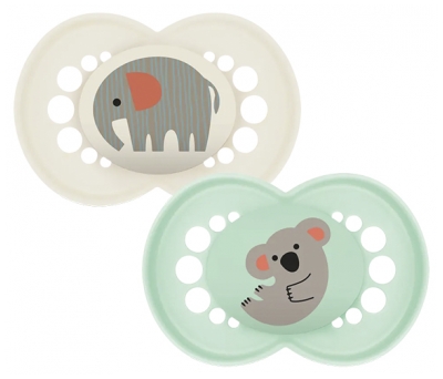 MAM 2 Lollipops Animali Originali di 18 Mesi e Oltre - Modello: Elefante e Koala
