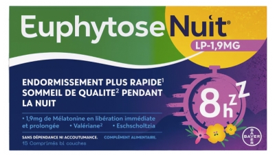 Bayer Santé Euphytose Night LP 1,9 mg 15 Compresse