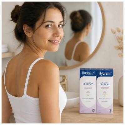 Hydralin Quotidien Intimvask Gel, Pakke med 2 x 200 ml -20%