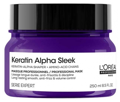 Masca profesională L'Oréal Professionnel Keratin Alpha Sleek 250 ml