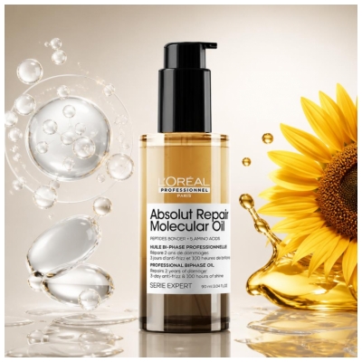 L'Oréal Professionnel Absolut Repair Molecular Dwufazowy olejek naprawczy 90 ml